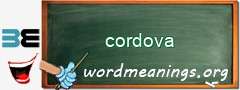 WordMeaning blackboard for cordova